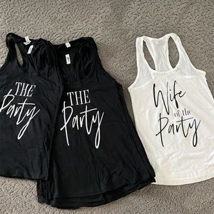 Bachelorette tanks wife of the party, the party bundle